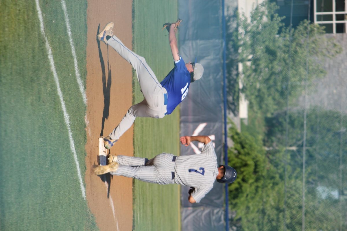 With explosive speed out of the batter’s box, senior Israel Cano blurs down the baseline. The throw comes in close, but he beats it by a step—safe at first! Plays like this show the hustle and heart that define the Blue Streaks.