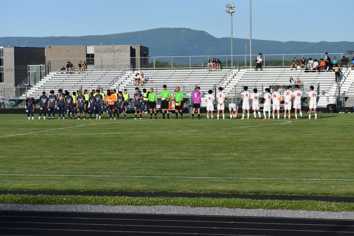 Both teams starting lineup.
