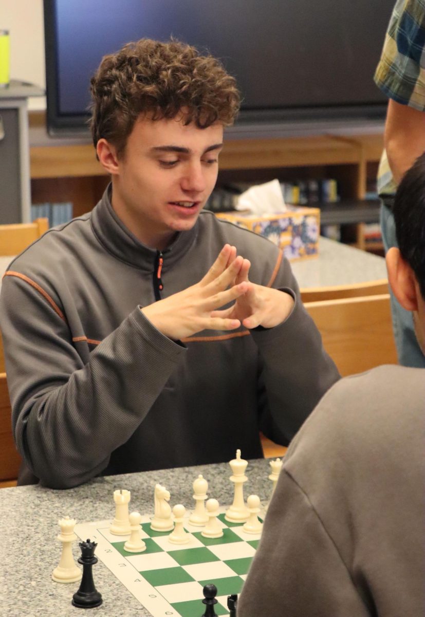 Marusich waits for his opponent to move.