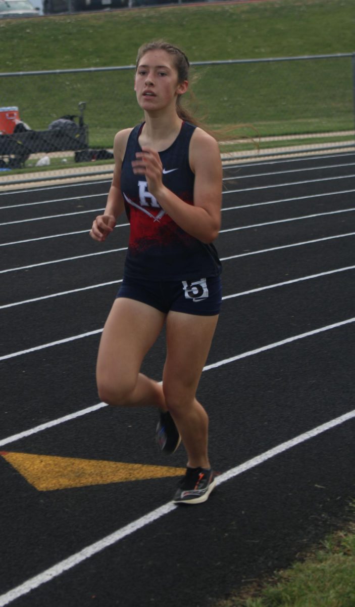 Sophie Kauffman is a junior. She is a distance runner and is one of the fastest.