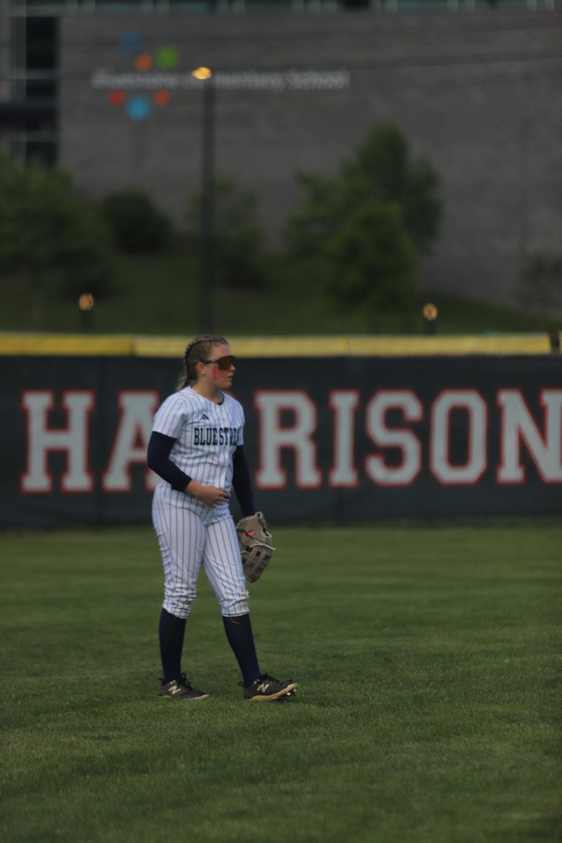 Addie Campbell waiting for the game to start. "I think we had a good year".