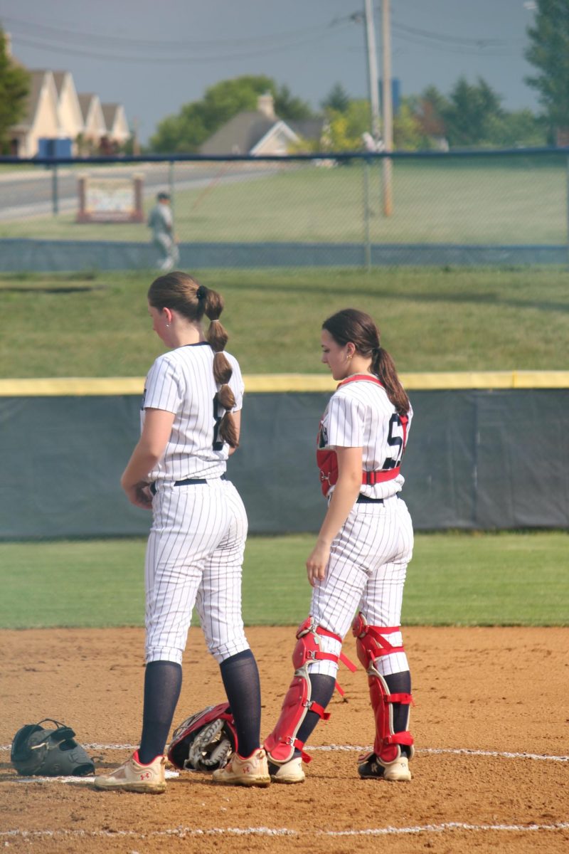 Rachel Coffman and Delaney Dayton are both freshman on varsity. The worked really hard to earn their sports and are improving with each practice and game.