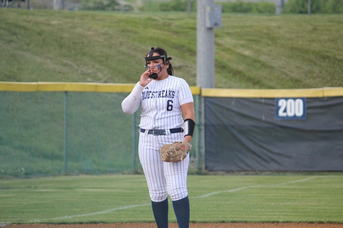 Kayli Alvarado is a senior this year. She is a big part of the team and is going to college to continue her softball career. 
