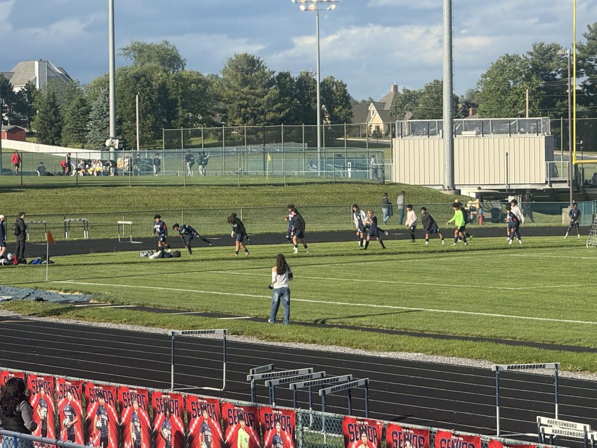 Jv team warms up