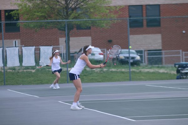 Macy is ready for the serve to come her way