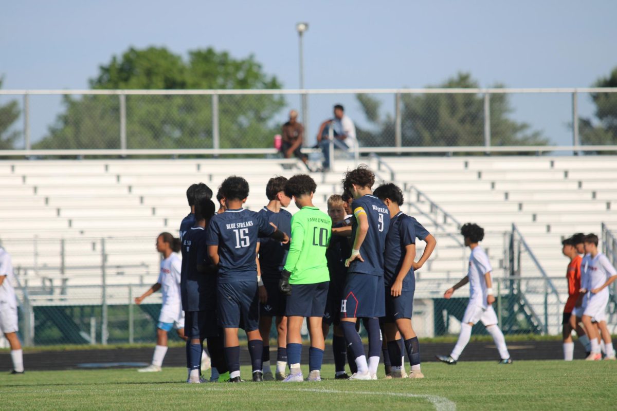 Everyone together after half time.