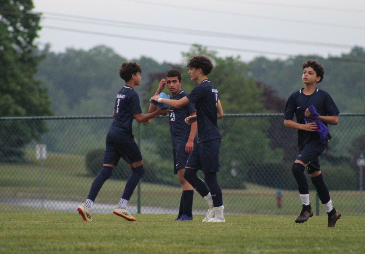 Eighth grader Leo Kurtz subs in for eighth grader Joel Metzler.