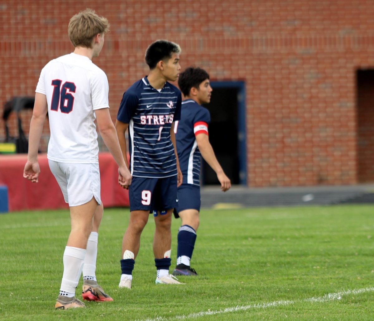 Junior Edison Rattana waiting for someone to kick the ball