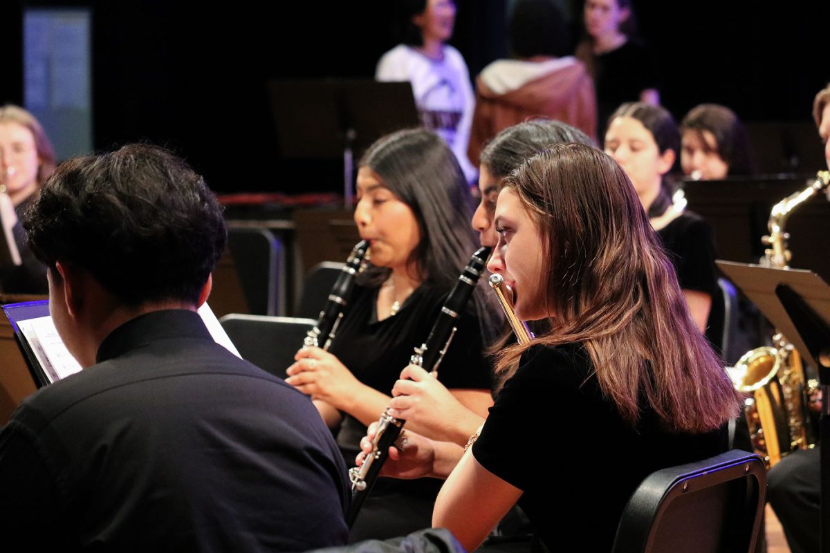 Blue Streak Bands perform in their spring concert
