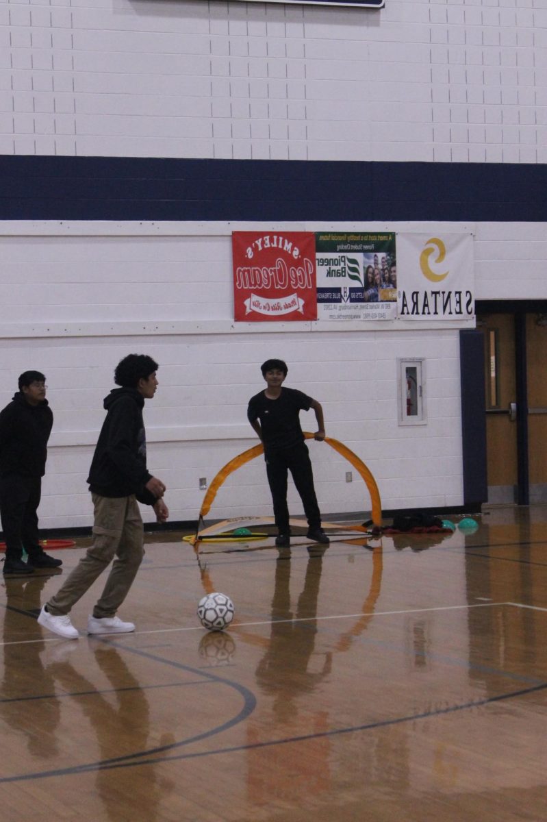 Christopher Escalante loves playing soccer. He is on the Jv soccer team here at HHS and whenever they have choices in PE, you'll see him scoring goals.