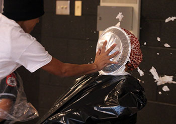 Anna Henkel's pieing ends up slightly explosive.