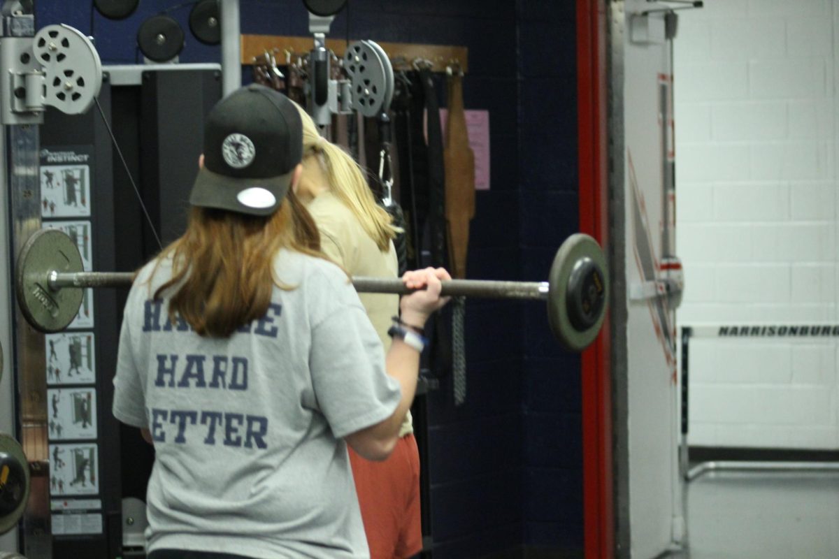 Ava Colley is trying to get stronger before football starts.