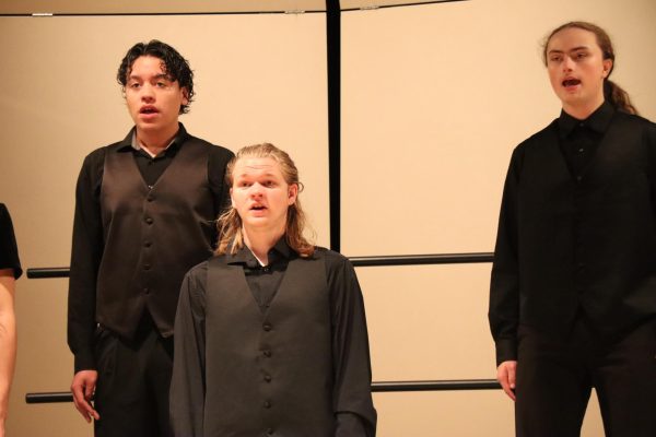 Choir performs in their concert