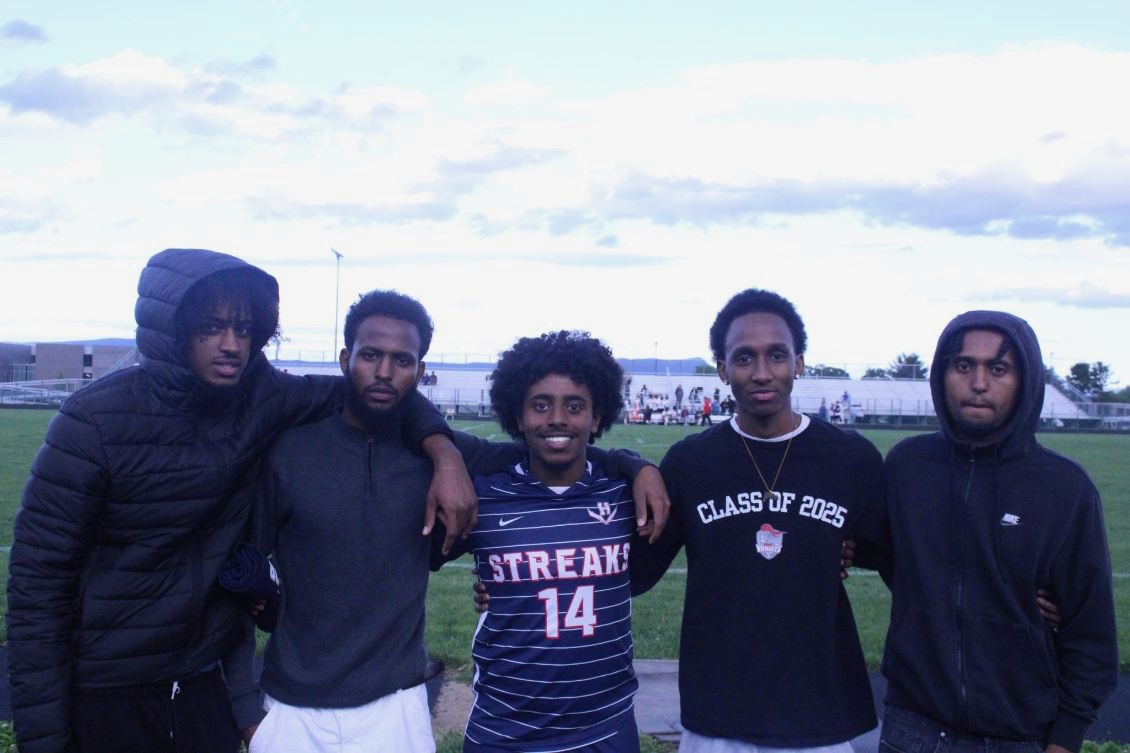 Senior Temesgen Habtemichael poses for a final picture.
