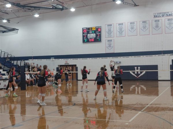 Varsity Volleyball play against Turner Ashby