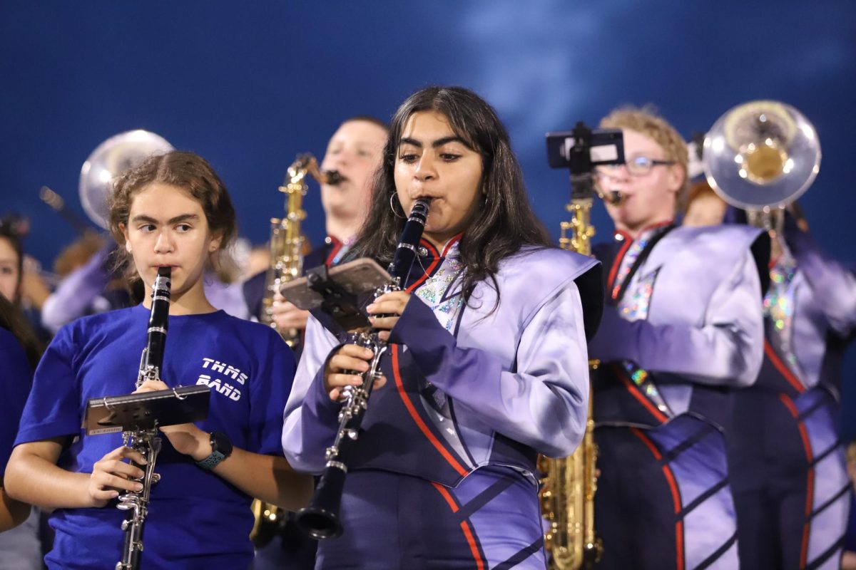 Sophomore Arez Koyee plays the clarinet.