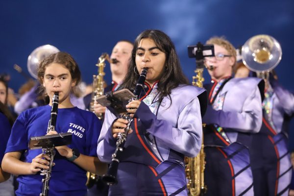 Varsity Football falls 52-7 against East Rockingham Eagles; Blue Streak Band middle school night