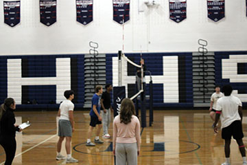 The match has began against the two winning team Junior vs Senior.