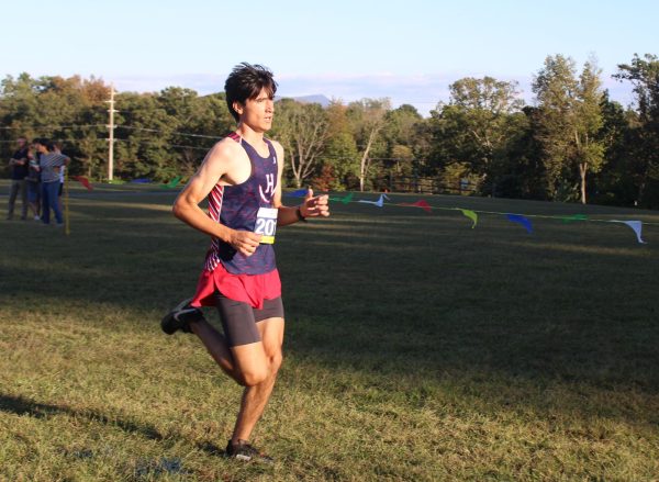 Junior Boris Dmytriyev finishes strong.