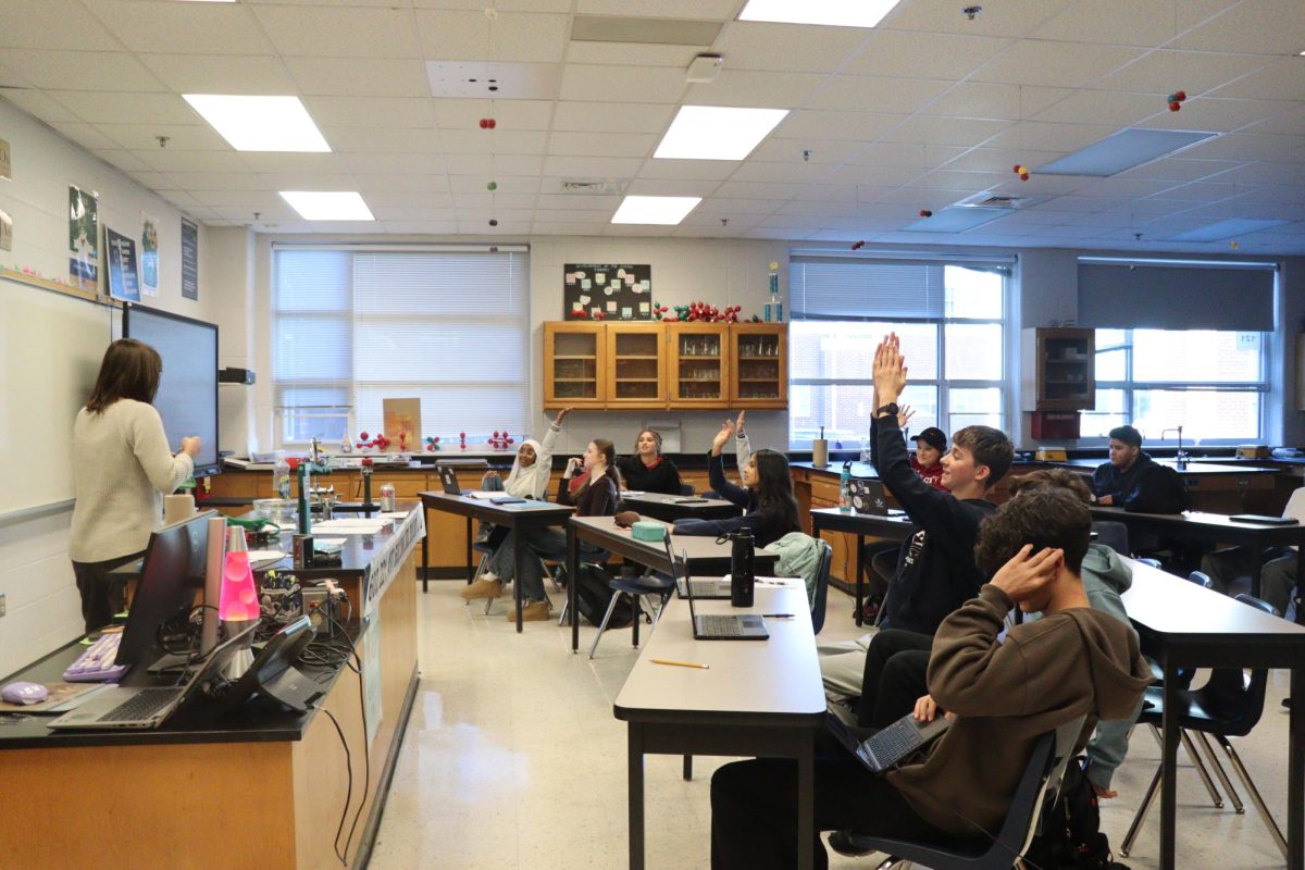 Suzanne Smith was telling her class who wanted to participate and the students were excited. "It's fun to participate for fun experiments" - Sophomore Joah Newcomer Miller 