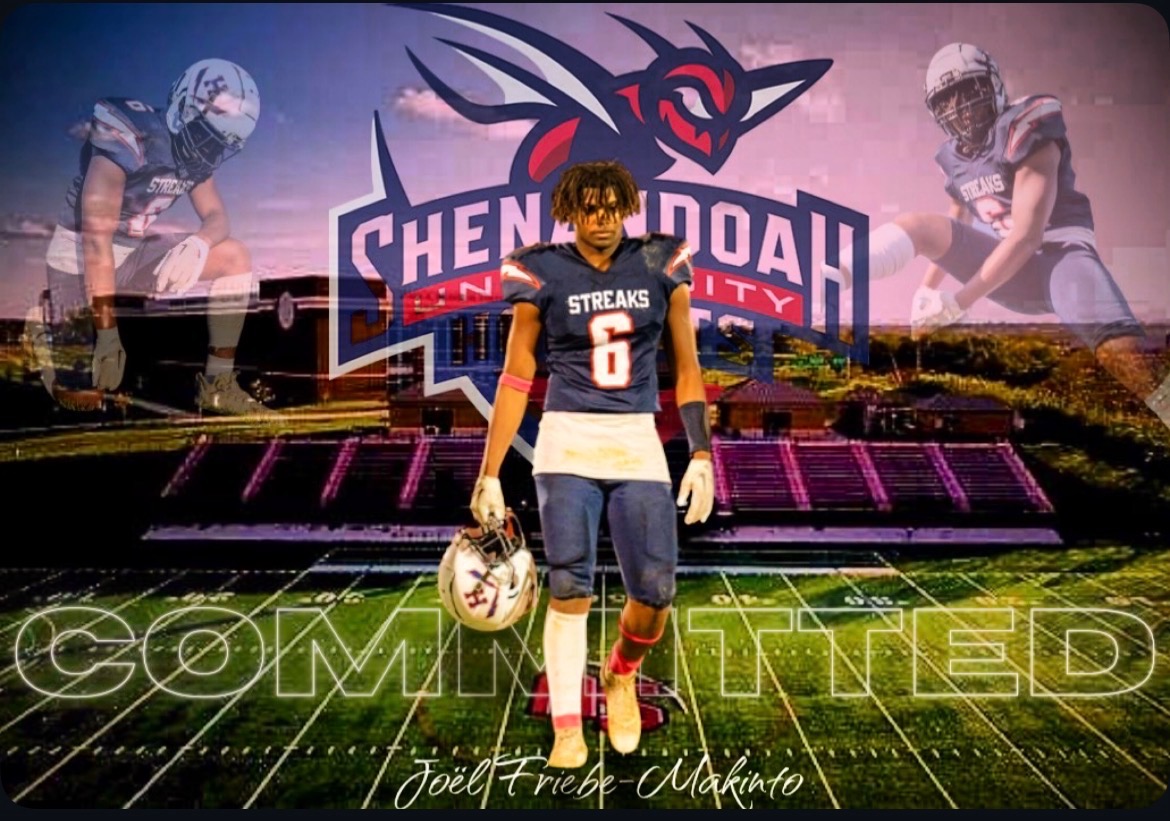 Senior Joel Friebe-Makinto's commitment announcement to Shenandoah University.